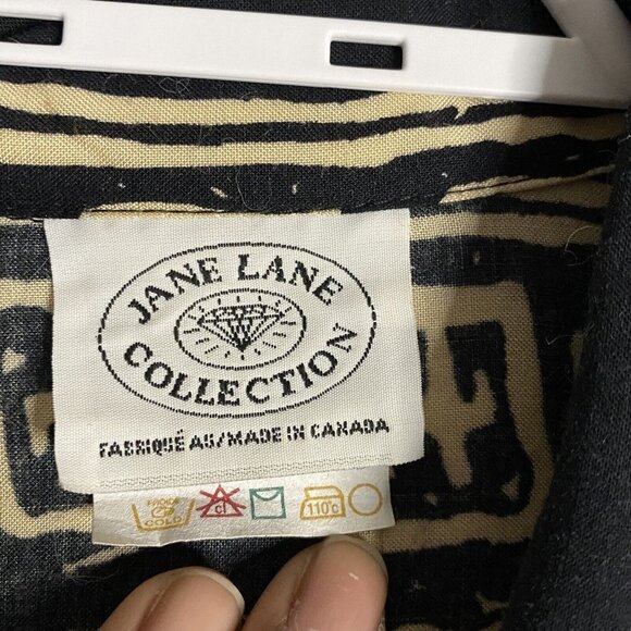 Jane Lane Collection Women's Vintage Patterned Button-Up Shirt Sz M - Picture 6 of 8